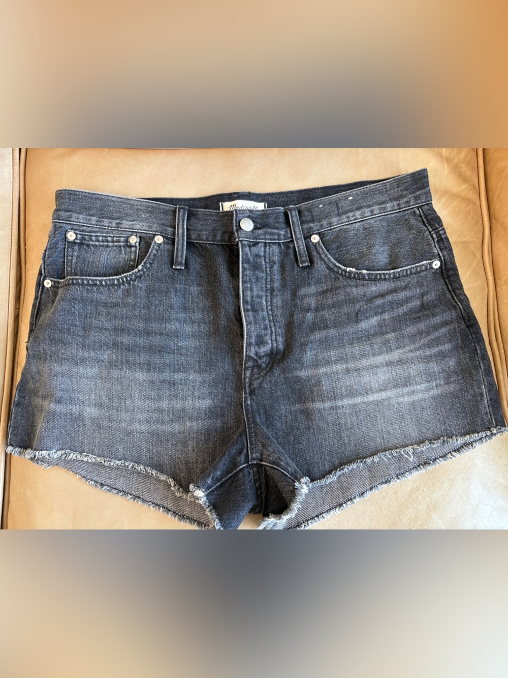 Madewell Relaxed Denim Shorts - Black